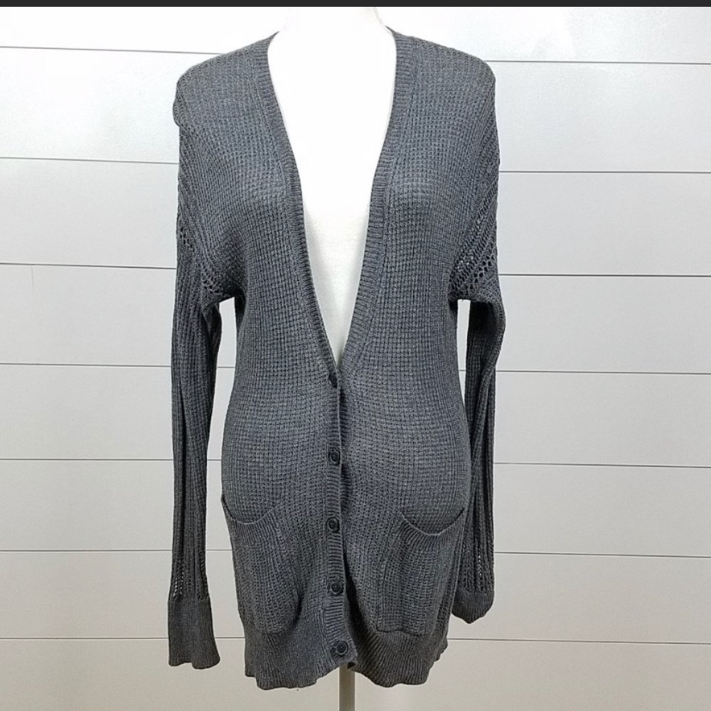 American Eagle M Sweater Cardigan Long Boyfriend